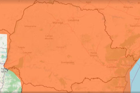 Inmet emite alerta laranja de tempestade para todas as 399 cidades do Paraná